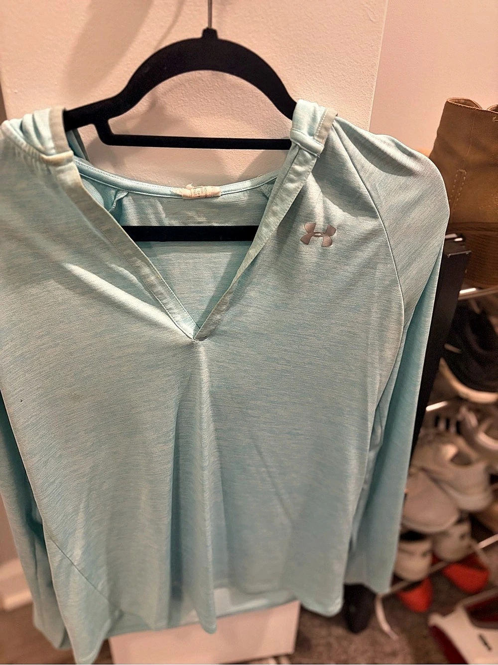 Under Armour Women's Long Sleeve Hooded Top - Blue